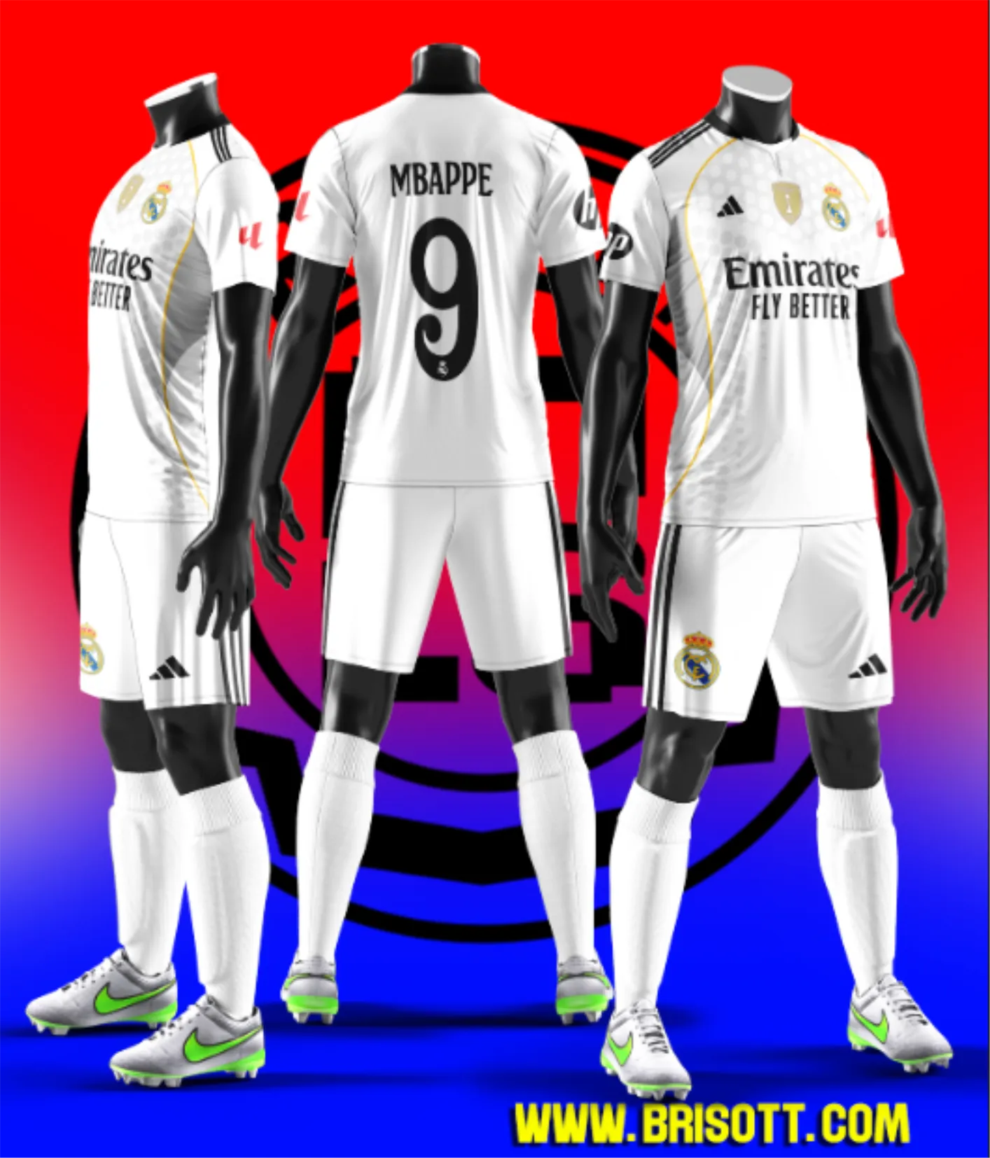 Mockup REAL MADRID HOME 2025 MCP
